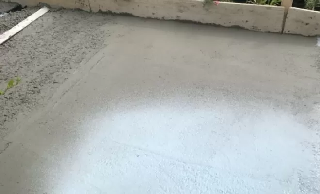 Béton tiré de niveau 