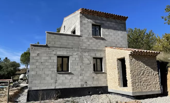 Construction maison, Riez, maçonnerie Da Silva Pedro.