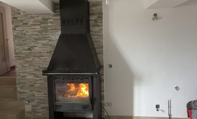 Pose du poêle à bois 